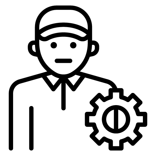 Icono de TÃ©cnico con engranaje